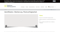 Desktop Screenshot of matthewsmarking.de
