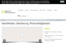 Tablet Screenshot of matthewsmarking.de